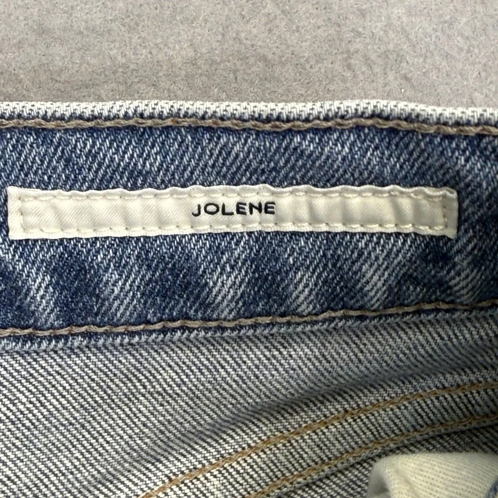 Citizens of Humanity Jolene High Rise Straight Leg Jeans Blue Size 30 Distressed